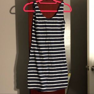 👗👗 NAVY BLUE STRIPPED T-SHIRT DRESS